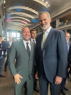 Hector Abdelnour in an audience with the King of Spain