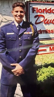 Hector Abdelnour during military school formation