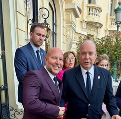 Second archival photograph with Prince Albert II