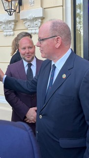 Hector Abdelnour with Prince Albert II